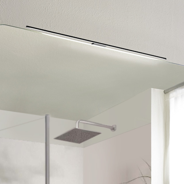 Elegante ld8104a-Leuchte mit Spiegel und sanfter Beleuchtung, die den modernen Raum stilvoll akzentuiert.