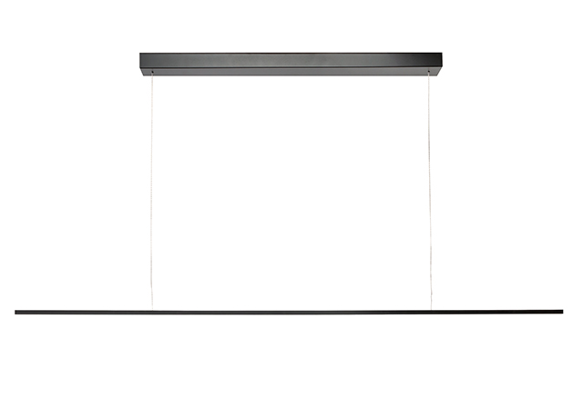 Elegante, minimalistische Pendelleuchte in Schwarz, ideal für moderne Küchen und Wohnräume