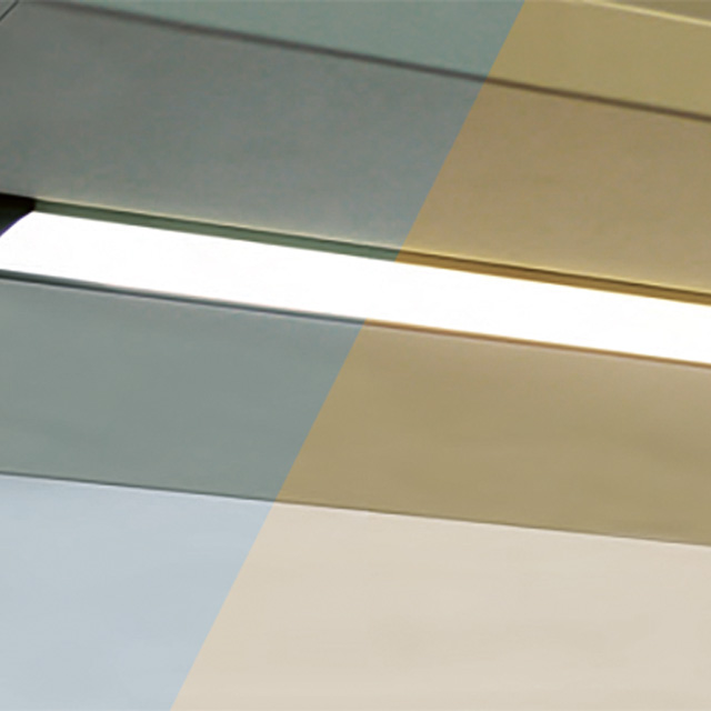 Ein modernes Lichtsystem zeigt den faszinierenden Farbwechsel ld8124-farbwechsel auf stilvollen Oberflächen.